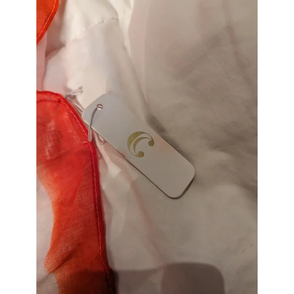 Charming Charlie ? red white blue flag stars & stripes womens neck scarf 68x24" - Picture 2 of 5